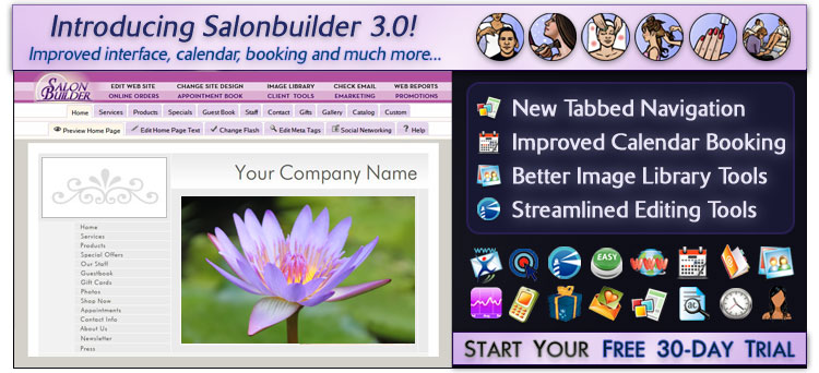 Get new clients with SalonBuilder (Load Email Images to See Preview)